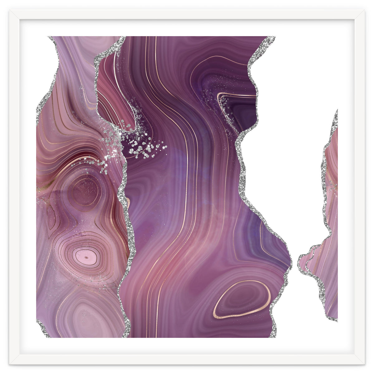 Mauve & Silver Agate Texture 05