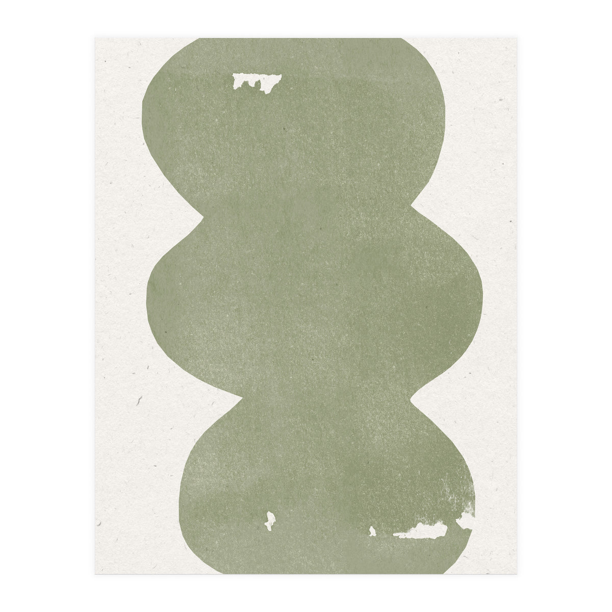 GREEN WATERCOLOR SHAPES NO.2 (Print Only)