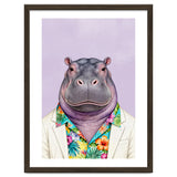 Hippopotamus in Gangster Havana Shirt thumbnail