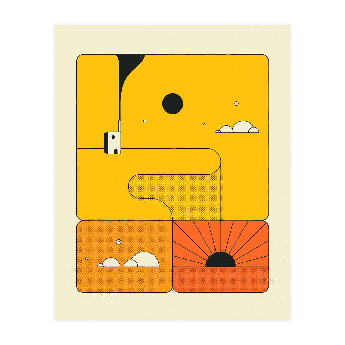 ORANGE SUNSET (Print Only)