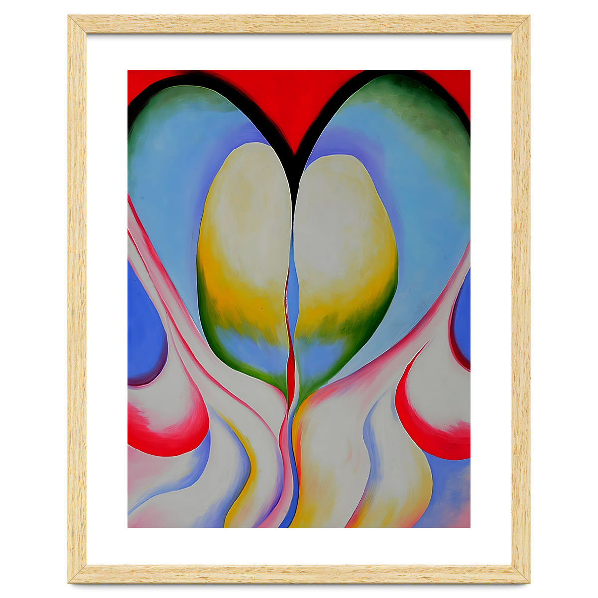 Georgia O’Keeffe – Series 1, No. 8 (1918) | Expressive Abstract Watercolor of Organic Rhythm and Modernist Form