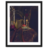 Dark Baroque Table still life moody still life oils thumbnail