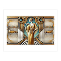 Gatsby Woman Art Deco Scene (Print Only)