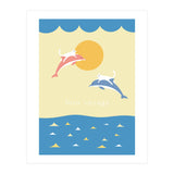 bon voyage - adventure cats and dolphins (Print Only) thumbnail