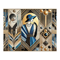 Jazz Age Sophistication In Art Deco (Print Only)