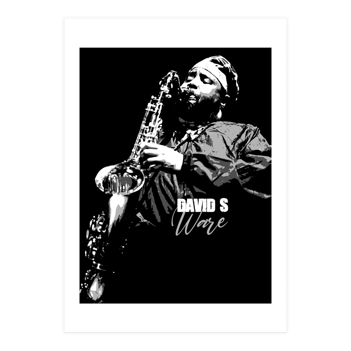 David S Ware American Jazz Saxophonist (Print Only)
