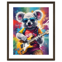 Koala Playing Guitar, Rock Graffiti