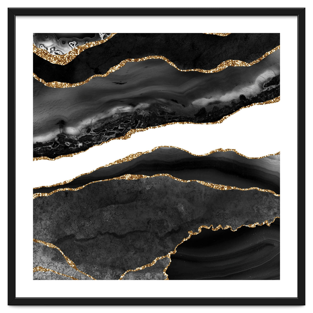 Black & Gold Agate Texture 08