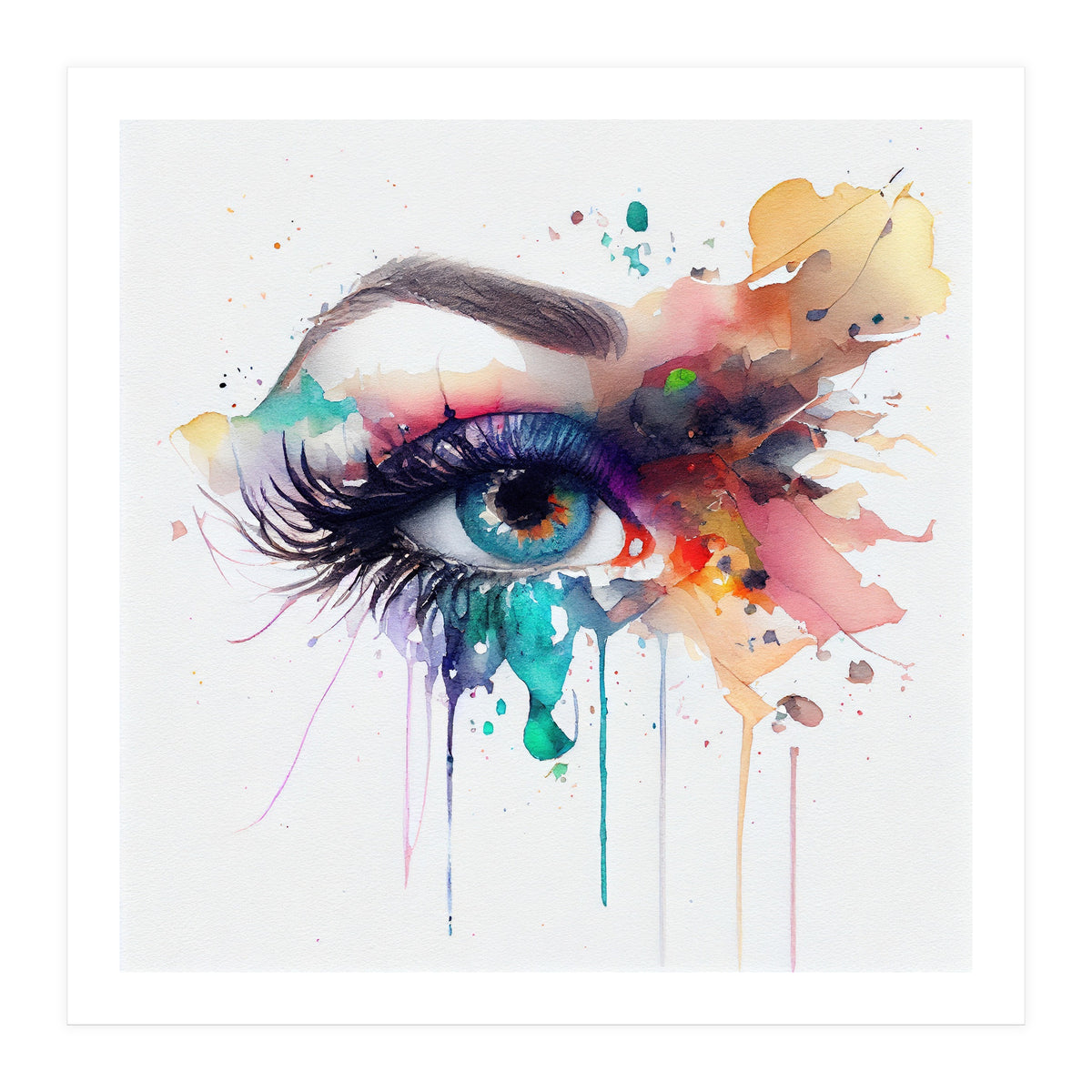 Watercolor Woman Eye #2 (Print Only)