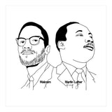Martin Luther King Jr and Malcolm X (Print Only) thumbnail