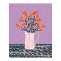 Floral Pitcher  (Print Only)