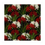Red and White Spider Lily Flower Print Elegant Botanical Japanese Inspired Floral Artwork (Print Only) thumbnail