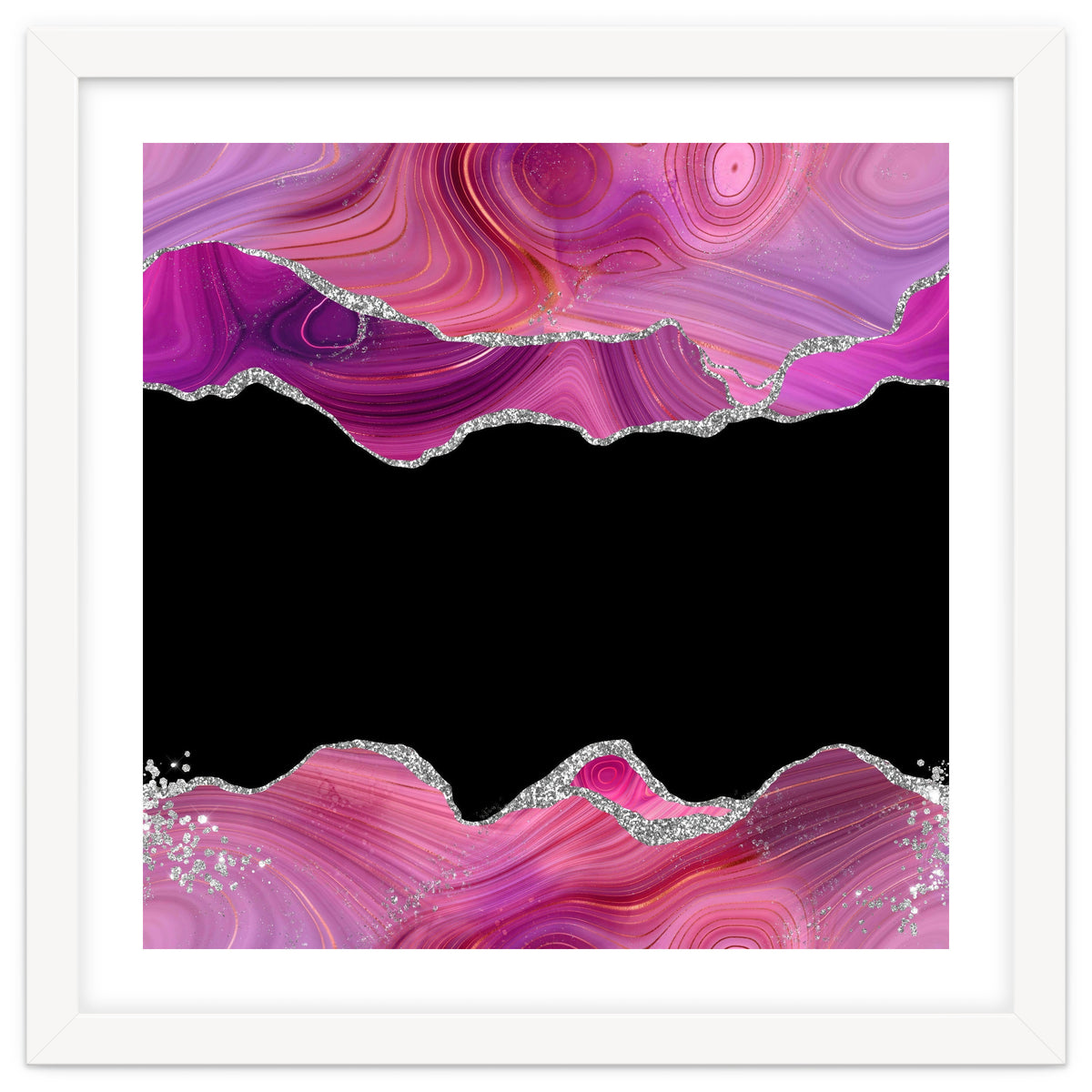 Magenta & Silver Agate Texture 03
