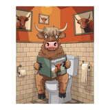 Highland Cow On The Toilet (Print Only) thumbnail