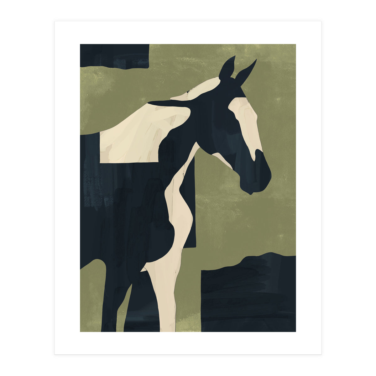 Abstract Minimal Horse 4 (Print Only)