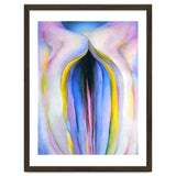 Georgia O’Keeffe – Grey Line with Black, Blue and Yellow (1923) | Elegant Abstract Modernist Composition with Bold Color Contrast thumbnail