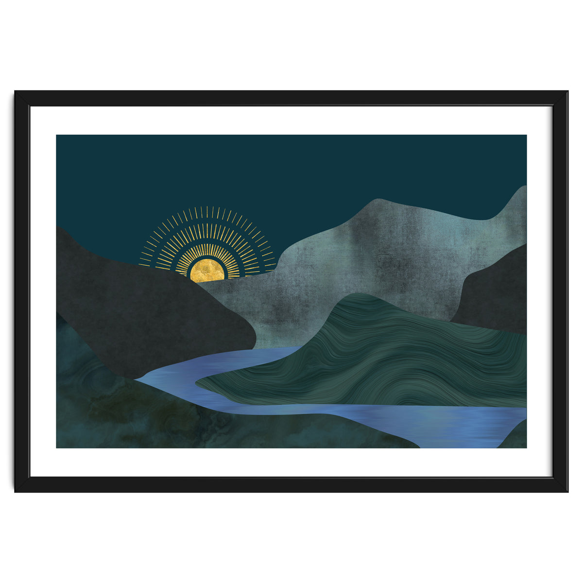 Abstract Landscape Sunrise