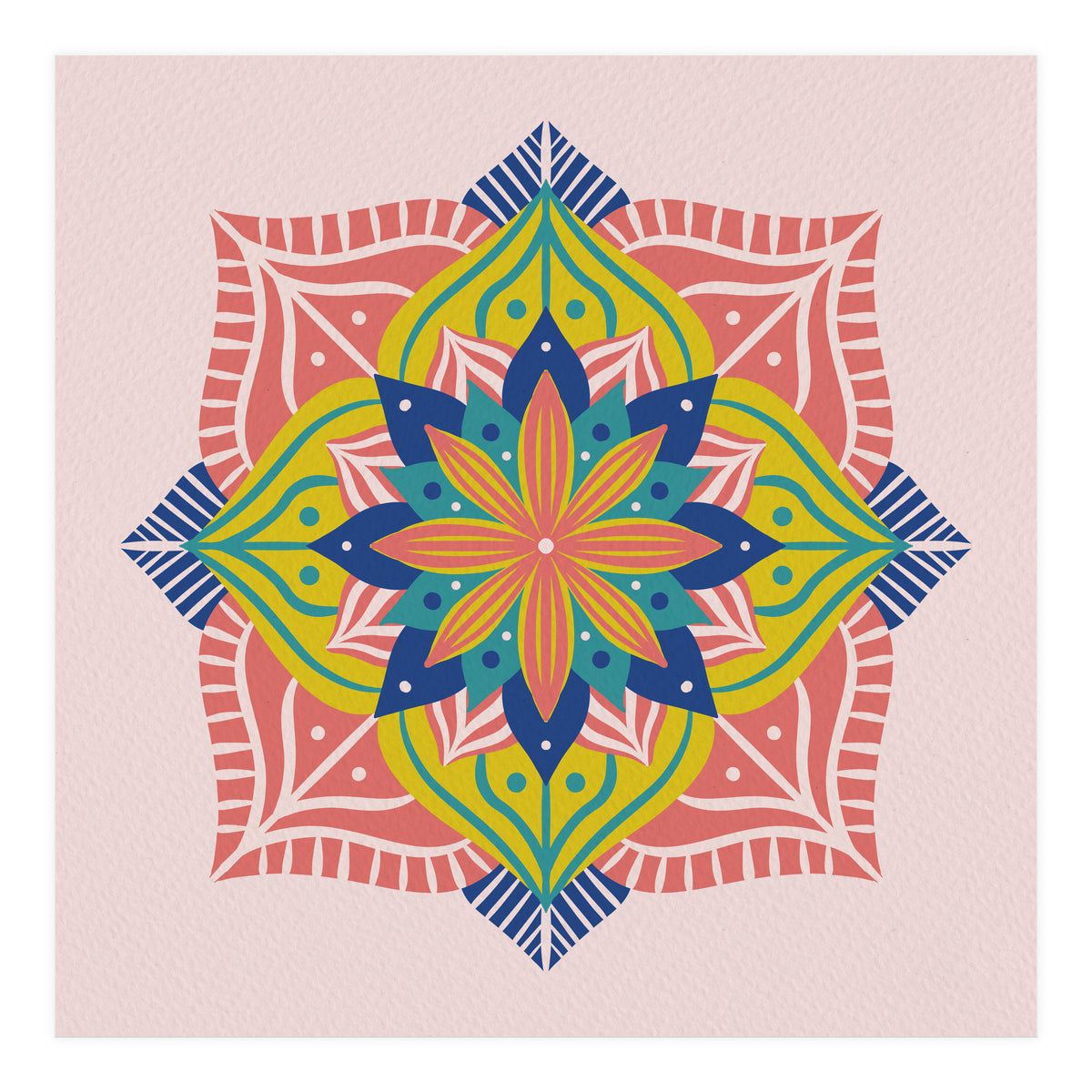 Colorful abstract mandala (Print Only)