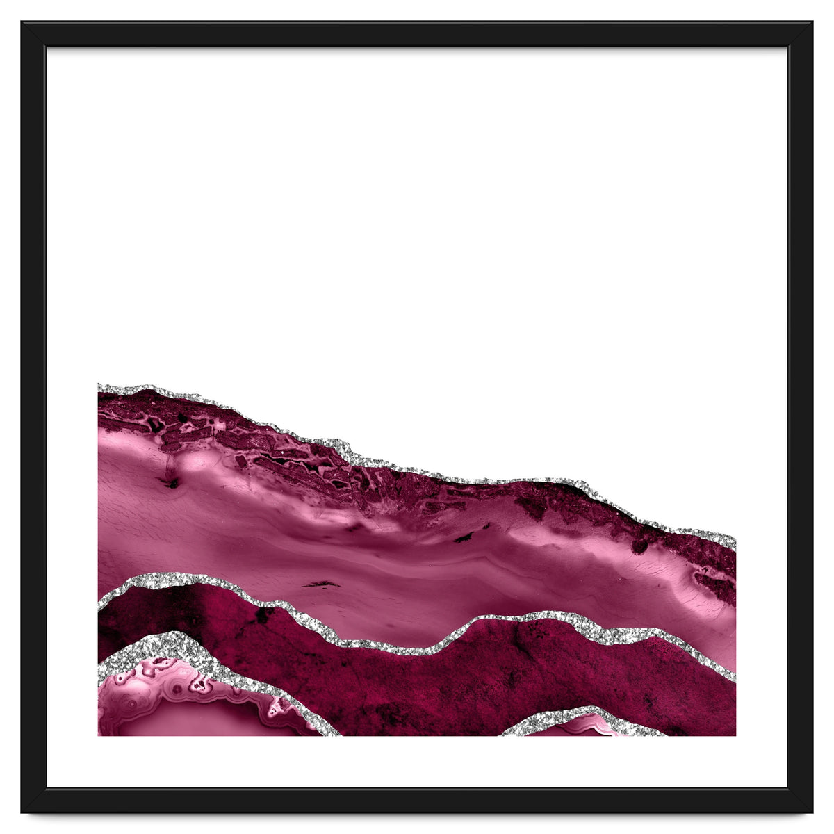 Burgundy & Silver Agate Texture 10