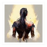 Warrior Woman From Behind (Print Only) thumbnail