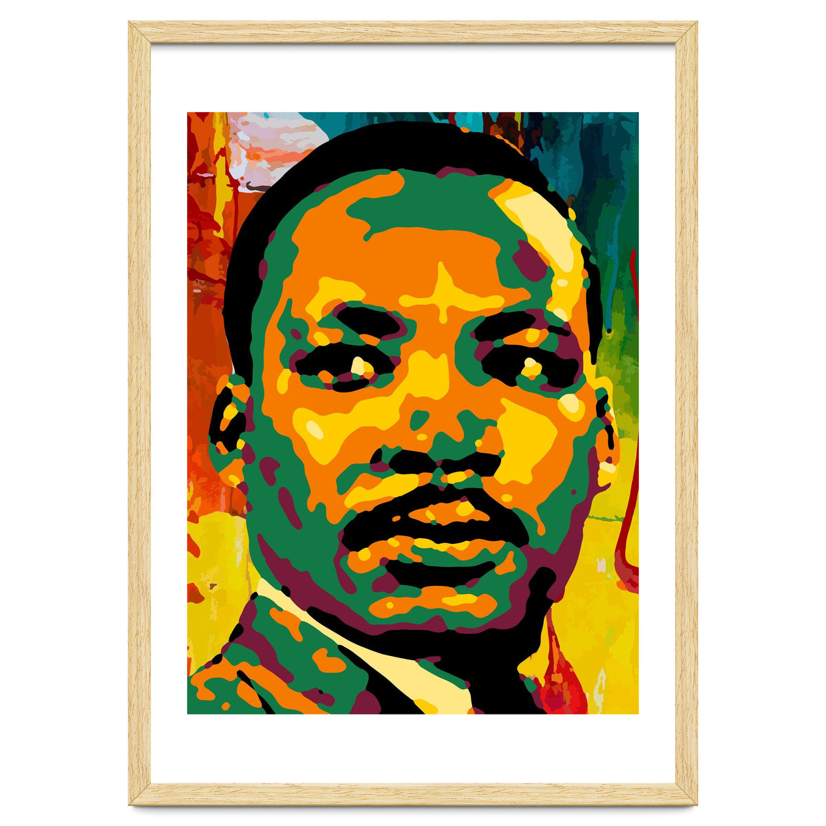 Martin Luther King Jr Abstract Art