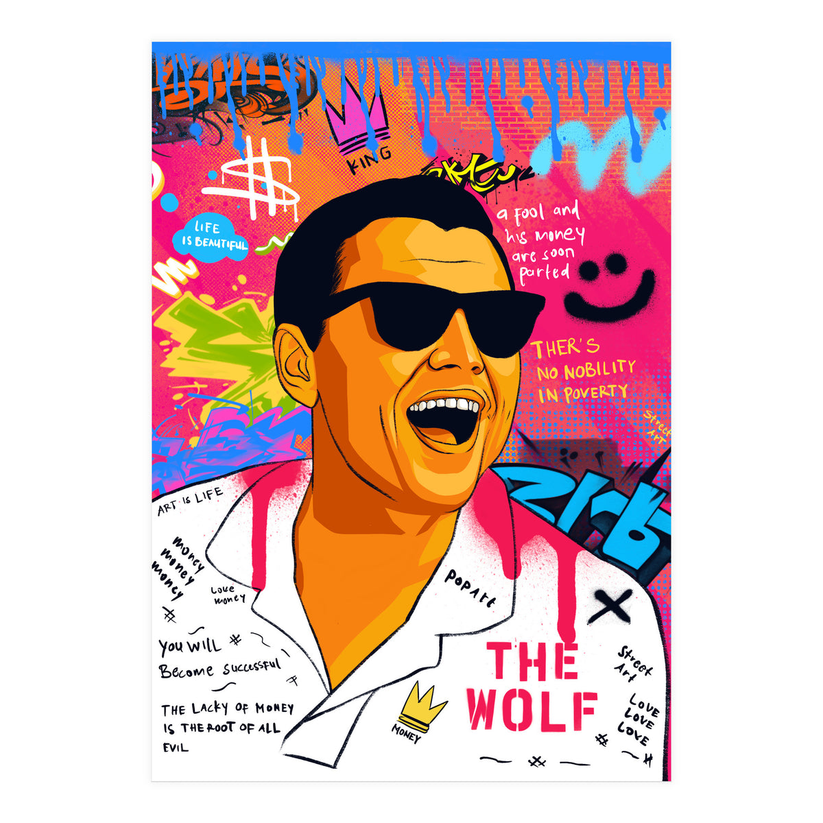 Wolf of Wall St  (Print Only)