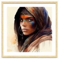 Watercolor Tuareg Woman #9