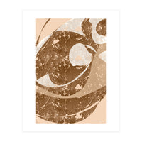 Brown Abstract Clash (Print Only)