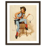 Pinup Cowgirl With A Key thumbnail