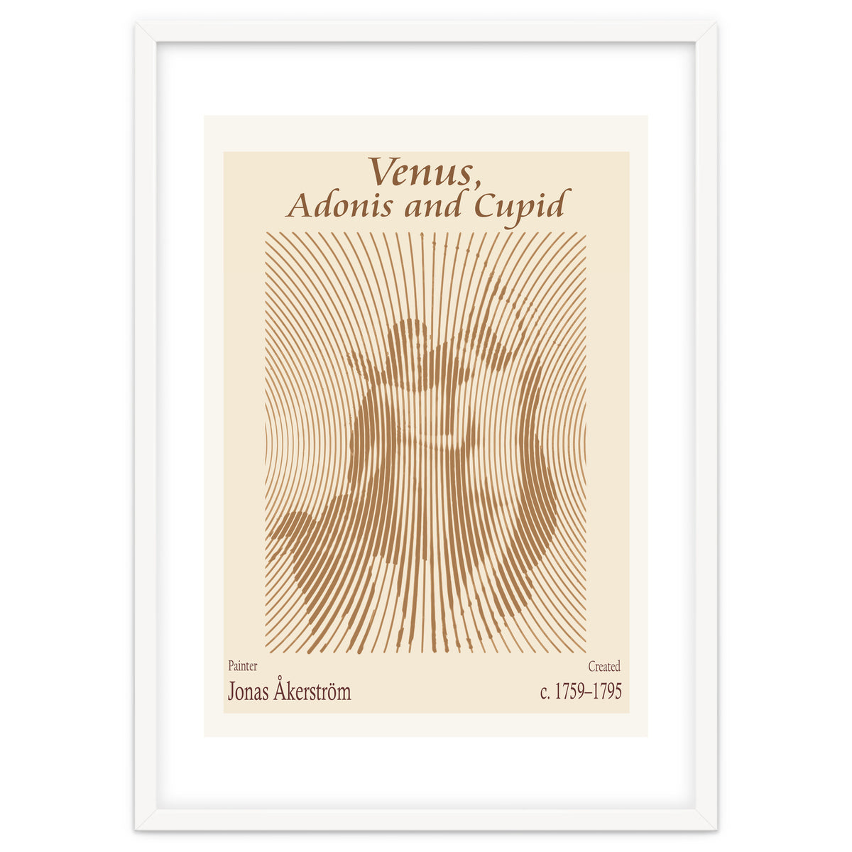 Venus, Adonis And Cupid by Jonas Åkerström