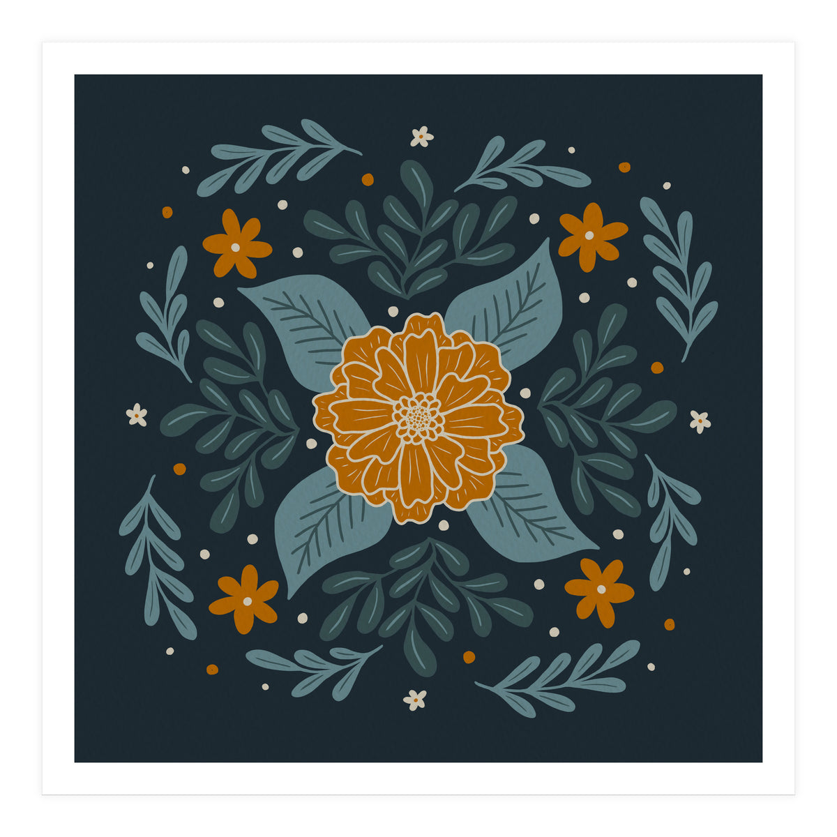 Circular Flowers 3 (Print Only)