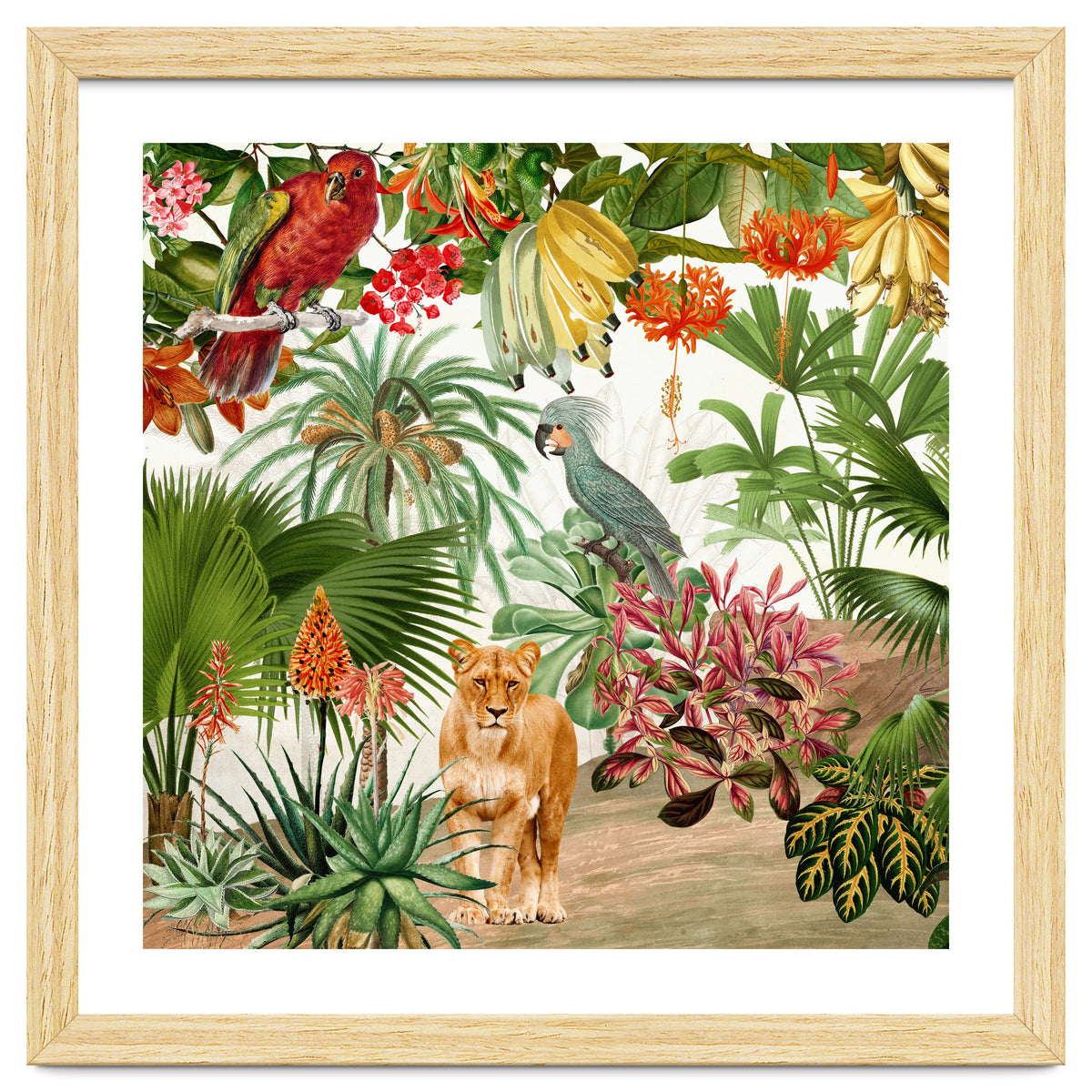 Vintage Tropical Jungle Paradise