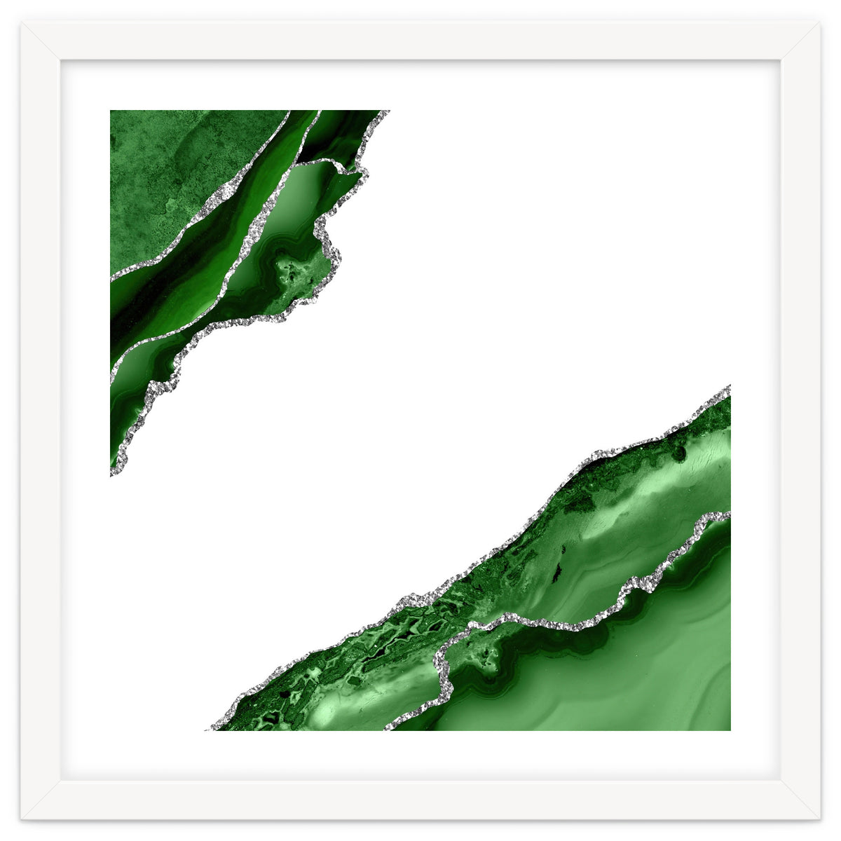 Green & Silver Agate Texture 13