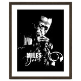 Miles Davis American Jazz Trumpeter in Grayscale thumbnail