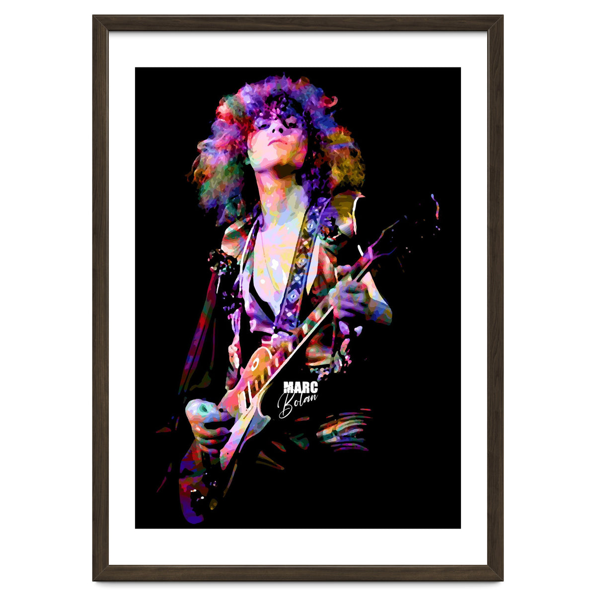 Marc Bolan Musician Legend in Colorful