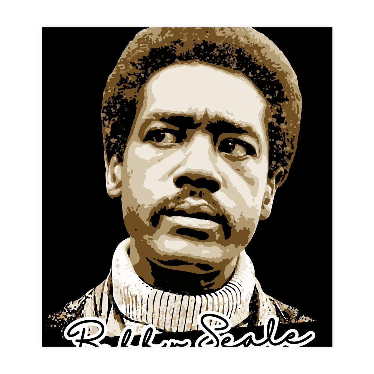 Bunchy Carter American Activist Legend in Vintage Style (Print Only)