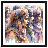 Tuareg Women Procession Watercolor thumbnail