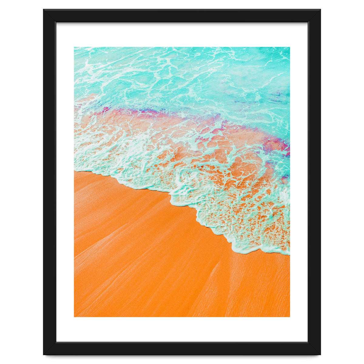 Coral Shore, Ocean Beach Photography, Summer Sea Sand Waves