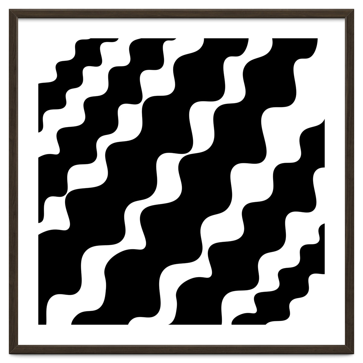 Black Wavy Pattern