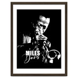 Miles Davis American Jazz Trumpeter in Grayscale thumbnail