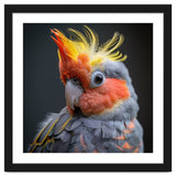 Cute Cockatoo Bird Portrait Colorful Crest thumbnail