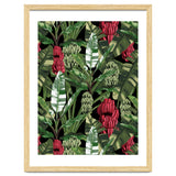 Banano Leaves Dark Jungle Red thumbnail