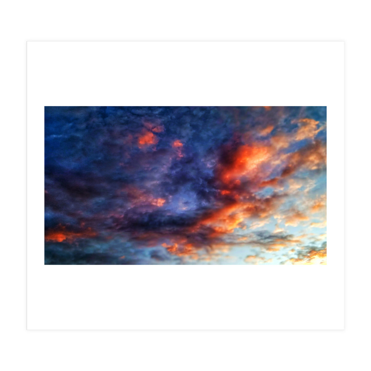 Cloudy sky at sunset  (Print Only)