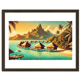 Vintage Bora Bora Poster, French Polynesia thumbnail
