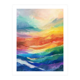 Vibrant Impasto Abstract Landscape Painting (Print Only) thumbnail