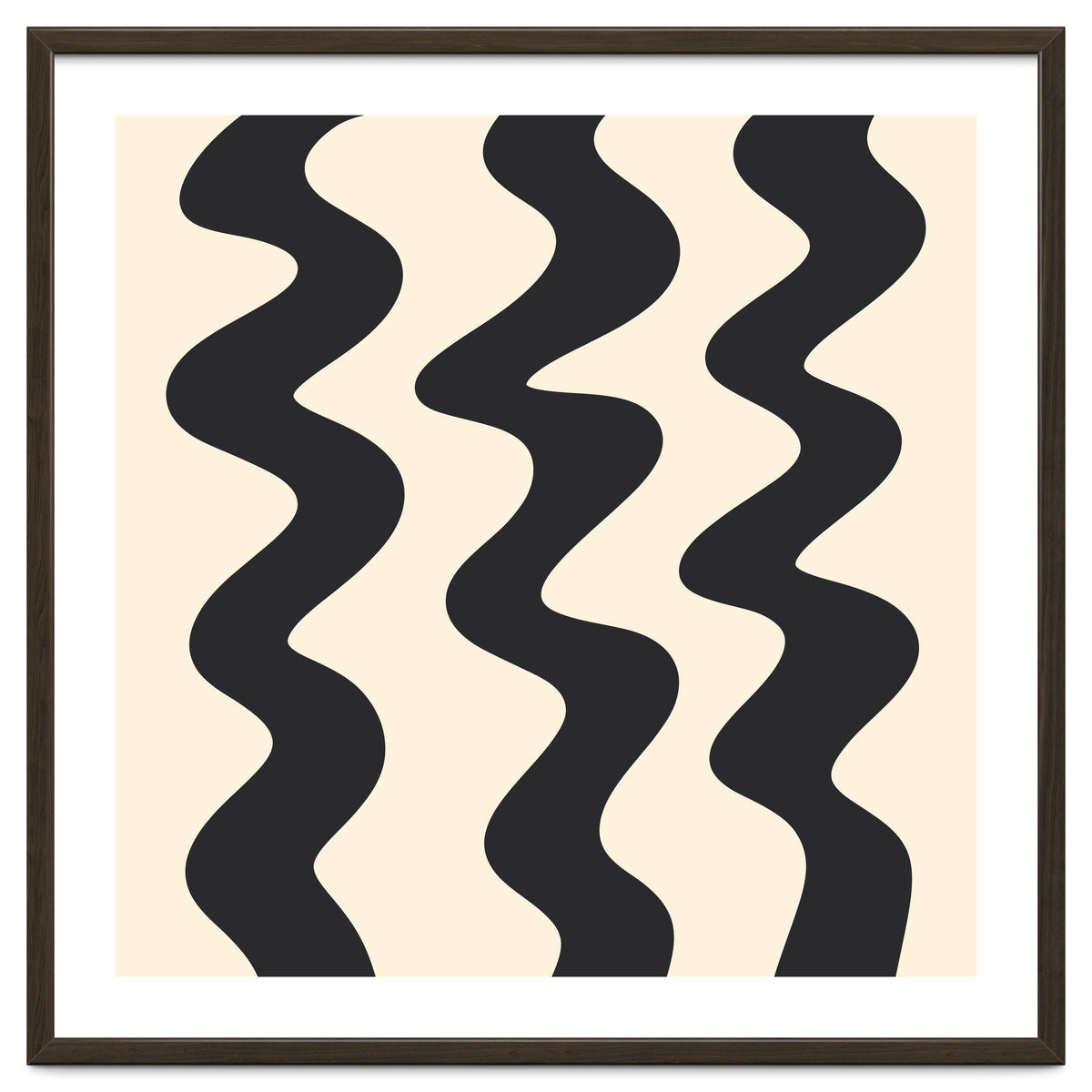 Squiggly Lines - monochrome