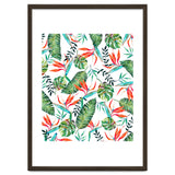 A New Paradise #Bird of paradise painted tropical art & pattern thumbnail