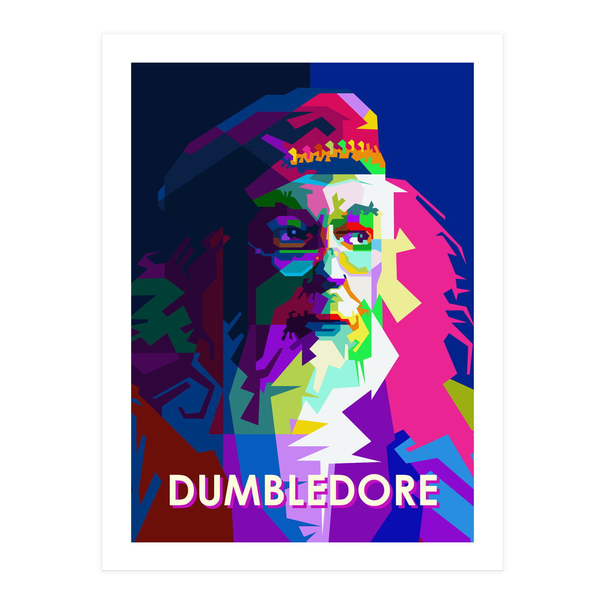 Albus Dumbledore In Pop Art WPAP (Print Only)