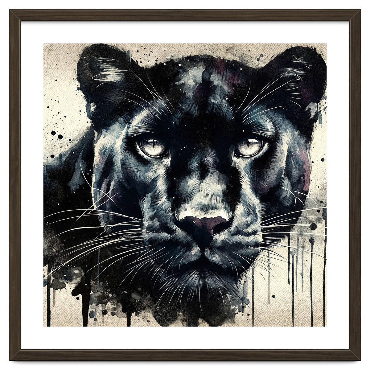 Watercolor Panther