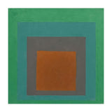 JOSEF ALBERS - HOMAGE TO THE SQUARE GREY BROWN GREEN (Print Only) thumbnail